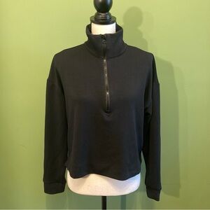 Yogalicious Black Half Zip Top